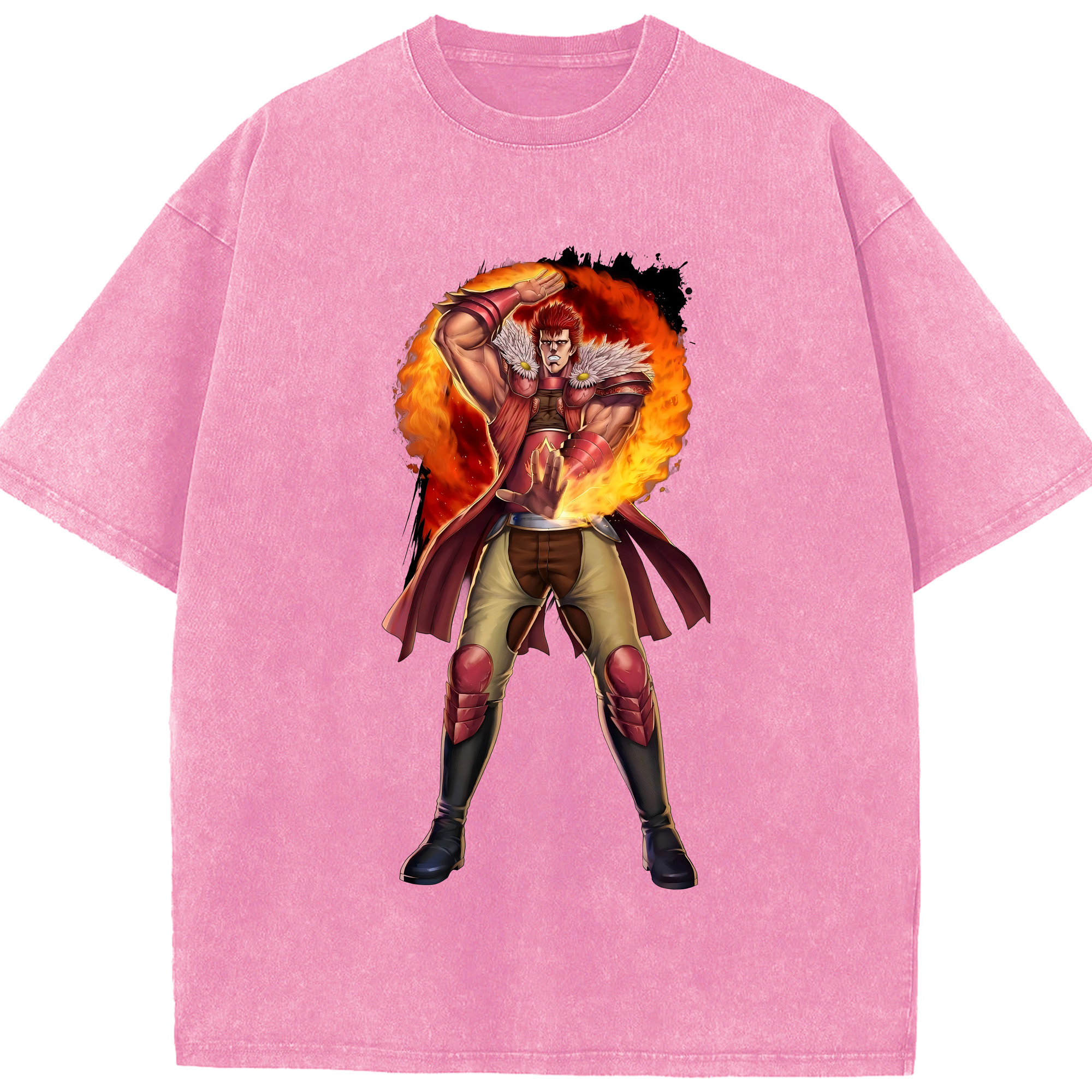 （画像用） 北斗の拳 Fist of the North Star 綿100% ヴィンテージ風 半袖Tシャツ（フロントプリント）